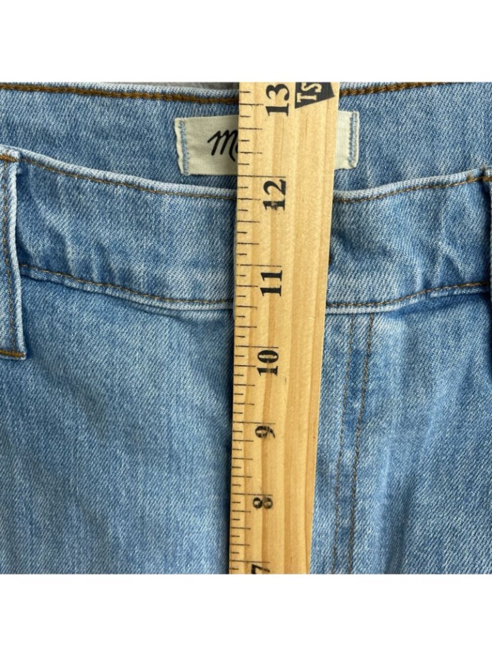 Madewell Women's 26 High-Rise Light Wash Jeans Tapered Leg P0290 - Picture 8 of 11